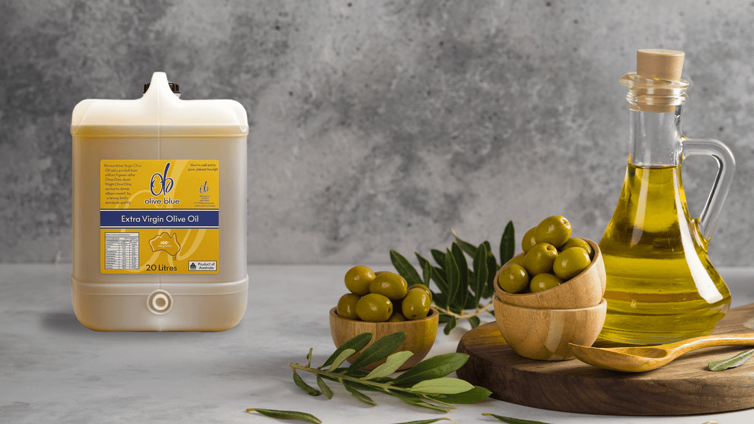 Bulk Extra Virgin Olive Oil in 20L drums saves money, reduces waste and keeps kitchens running smoothly. Discover why cafés and home cooks choose Olive Blue Premium Extra Virgin Olive Oil
