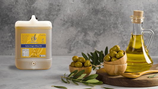 Bulk Extra Virgin Olive Oil in 20L drums saves money, reduces waste and keeps kitchens running smoothly. Discover why cafés and home cooks choose Olive Blue Premium Extra Virgin Olive Oil